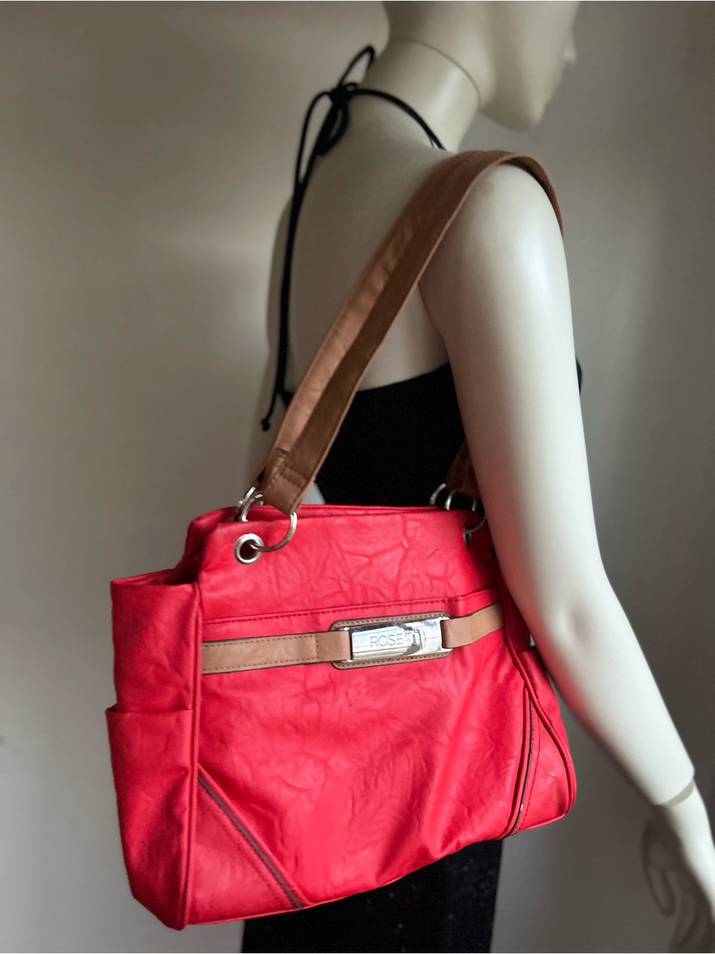 Rossetti Soft Leather Women Burn Orange Shoulder Bag